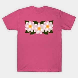 Three White Flowers T-Shirt